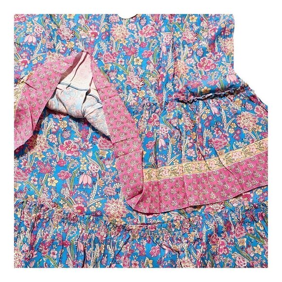 NWT Anthropologie  Tiered Midi Floral Print Skirt, 1X - Picture 8 of 14